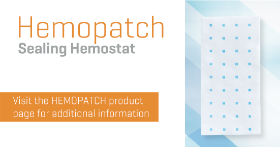 Image of Hemopatch product and logo