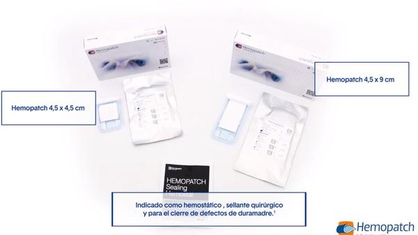 Hemopatch aplicación